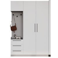 Мебель для прихожей Bayro Serenity 1500x2200x518 de colț stâng white cu 3 sertare
