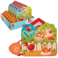 Игрушка Hape E0046 Cărțulie din lemn Animalele la fermă