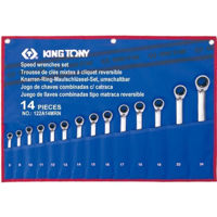 Ключ гаечный King Tony 122A14MRN ключи комбинированные с трещоткой язычковые 8-24мм 14 пр.