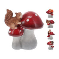 Декор Promstore 10983 Статуэтка Гриб с животным 13Х12cm