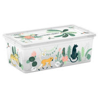 Короб для хранения KIS 38590 Коробка с крышкой C-box Tropical xS 6l, 34x19xH12cm