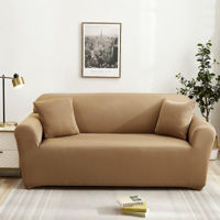 Домашний текстиль Relaxe Home Чехол для дивана Solid Sofa Cover 2 места (145-185 см) Бежевый