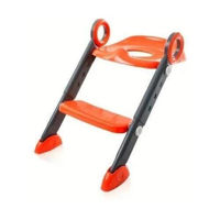 Oală BabyJem 861 Treapta pliabila si adaptor pentru WC Coral