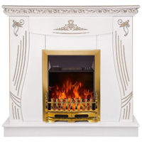 Камин электрический ArtFlame Napoli white & Gala gold