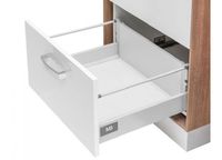 Modern Box alb L-500 H-210 deschidere totală cu amortizor