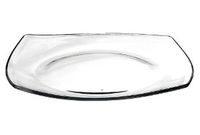 Тарелка 18Х18cm десертная Eclissi, прозрачная, стекло закал.