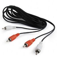 Cable RCA*2 - RCA*2,  7.5m, Cablexpert, CCA-2R2R-7.5M