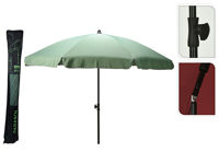 Umbrelă de soare D2m cu picior flexibil, 8 spite, mentă, husa