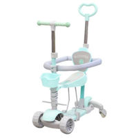 Самокат New World HBC010 Trotineta pentru copii 5in1 verde, 61525
