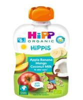 HIPPiS Mar-banana  mango, lapte de cocos cu ovaz (6 luni) 100 g