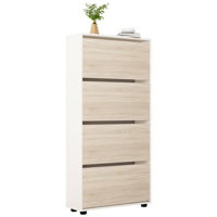 Полка для обуви Mobildor-Lux Leo 50x27x164H cm Sonoma/White
