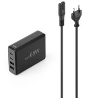 Зарядное устройство сетевое Hama 201979 4-Port USB Charging GaN 2xUSB-C 2xUSB-A PD 65W