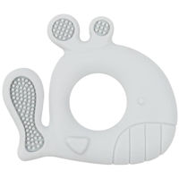 Iinel dentiție Kikka Boo 31303020048 Inel gingival din silicon Whale albastru