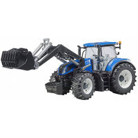 Tрактор New Holland t7 с съемными колесами погрузчика, код 42292