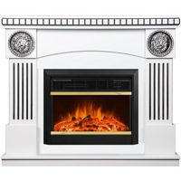 Șemineu electric ArtFlame Prometeu & Mars, 1050x1200x330 mm, Alb