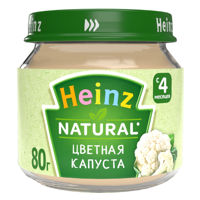 Пюре Heinz цветная капуста (4+ мес.), 80 г