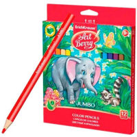 Набор для творчества Promstore 53583 Set creioane colorate 12buc ErichKrause ArtBerry Jumbo, cu ascutitor