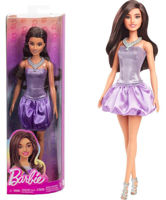 Кукла Barbie HYT92 Fashionistă în rochie mov