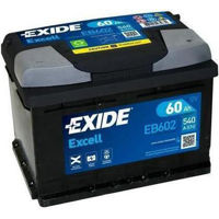 Автомобильный аккумулятор Exide Exell 12V 60Ah 540EN 242x175x175 -/+ (EB602)