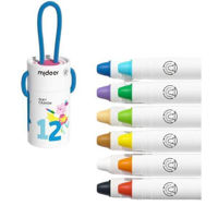 Набор для творчества Mideer MD4253 Set de creioane de ceară, 12 culori