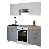 Мебель для кухни Smartex (30044) K2 180сm Alb+Grafit