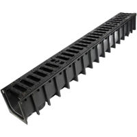 Душевой трап Uniplast Rigola canalizare PP cu grila din fonta B125 1000x100x100 mm SAB