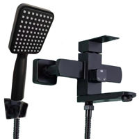 Смеситель для ванны Mat|eco Inox Cubo черный-мат