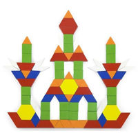 Головоломка Viga 50065 Set de 250 cuburi geometrice