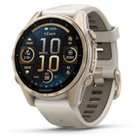 Смарт часы Garmin Fenix 8 – 43 mm, Sapphire, Soft Gold with Fog Gray (010-02903-11)