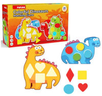 Настольная игра miscellaneous K1910 Joc educativ Dinozauri colorați, 20 elem.