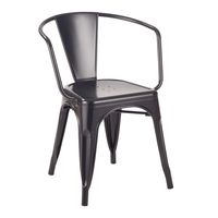 Черный металлический стул