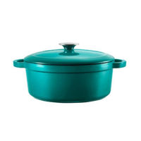 Cratiță Voeux Kitchenware ST-182 Cratiță din fontă 20cm, 2.5, Profond, albastru
