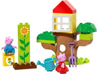 Set de construcție Lego 10431 DUPLO Grădina și casa în copac a lui Peppa Pig
