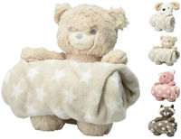 Jucărie de pluș Promstore 52489 Urs cu patura 75x100cm, din poliester