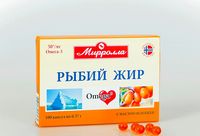 Рыбий жир с маслом облепихи капсулы 0,37г №100