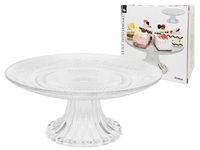 Suport pentru torta pe picior EH 20cm, H10cm, din sticla