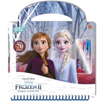 Набор для творчества Totum TT681446 Frozen, Set cu șabloane, autocolante, foi de joc, pixuri, 61874