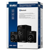 Speakers SVEN "MS-307" Bluetooth, SD-card, USB, FM, Remoute, Black, 40w / 20w + 2x10w / 2.1