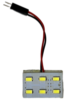 LED T10&Festoon 5630 6SMD adaptor