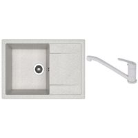 Мойка кухонная со смесителем Dr.Gans Techno 760 + SanDonna F 1066 gri