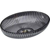 Lavoar SanDonna ST-GL49A din sticla pe blat scoica Gri