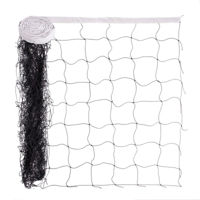 Сетка для волейбола с тросом 9.5x1 м, 12x12 см C-8001 black-white (8980)