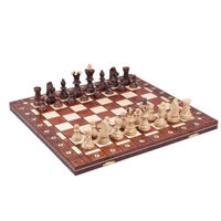 Joc educativ de masă miscellaneous 5243 Sah din lemn 54 cm CHW1 Ambasador, king 11cm,fag,mesteacan,carpen,paltin