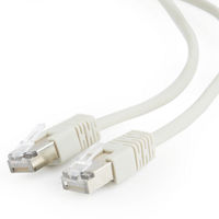 20m, FTP Patch Cord  Gray, PP22-20M, Cat.5E, Cablexpert, molded strain relief 50u" plugs