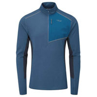 Одежда для спорта Rab Tricou barbati Syncrino Light Pull-On Denim L (QFF-19-DEN-LRG)