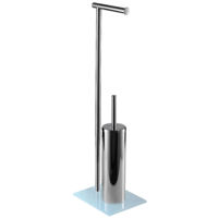 Аксессуар для туалета Bisk 05892 Suport stationar p/u prosoape cu perie WC (crom)