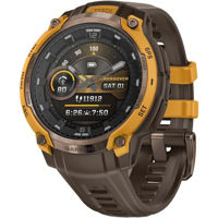 Смарт часы Garmin Instinct Crossover AMOLED, Bronze/sunburst with cocoa silicone band