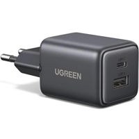 Зарядное устройство сетевое Ugreen 65737 GaN USB-A, Type-C, 20W QC3.0, X514, Black