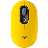 Mouse Logitech POP with emoji, Yellow