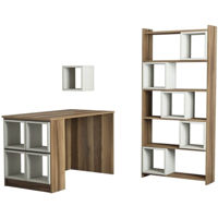 Офисный стол Trendy Cutie, Nuc, Crema, cu raft